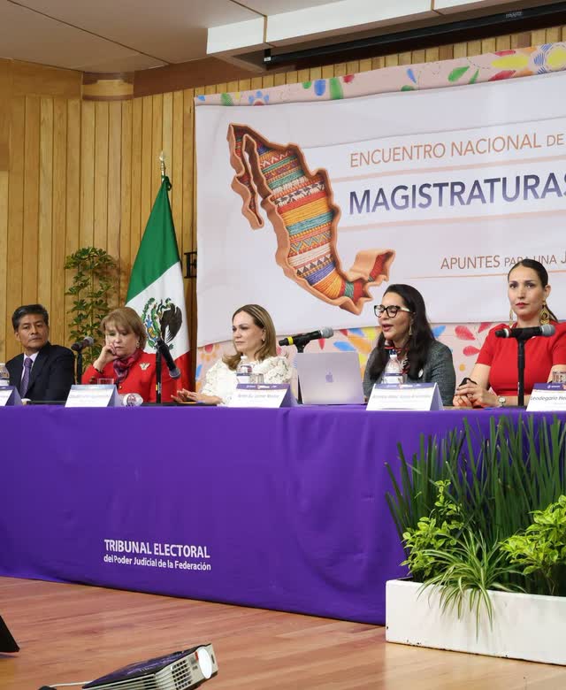 La Dra. Arlen Siu Jaime Merlos como relatora en el Encuentro Nacional de Magistraturas Electorales 2026